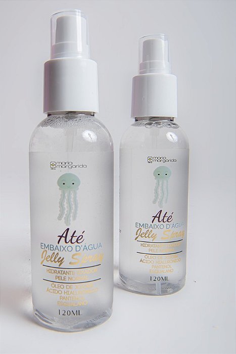 ATÉ EMBAIXO D'ÁGUA JELLY SPRAY HIDRATANTE FIXADOR PELE NORMAL- 120ml - MARIA MARGARIDA