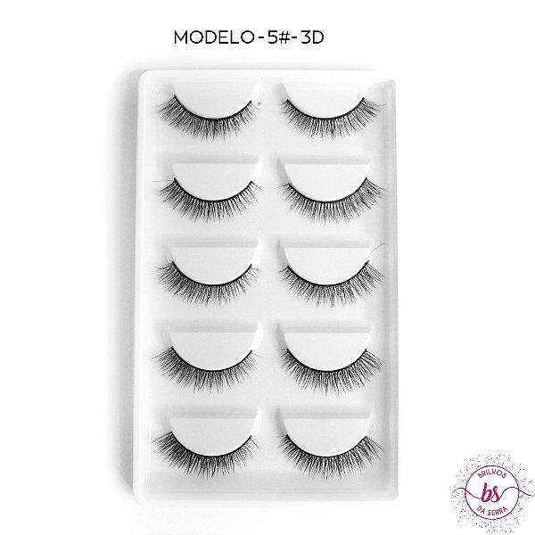 CARTELA DE CÍLIOS 3D - MODELO 5#
