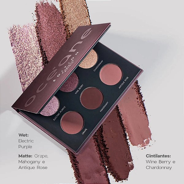 PALETA DE SOMBRAS NUDE - 6 EYESHADOW PALETTE GLORIOUS OCÉANE EDITION - OCÉANE