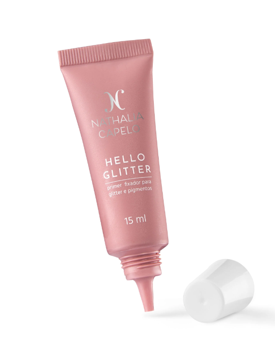 HELLO GLITTER - PRIMER FIXADOR PARA GLITTER E PIGMENTOS - 15ml - NATHALIA CAPELO