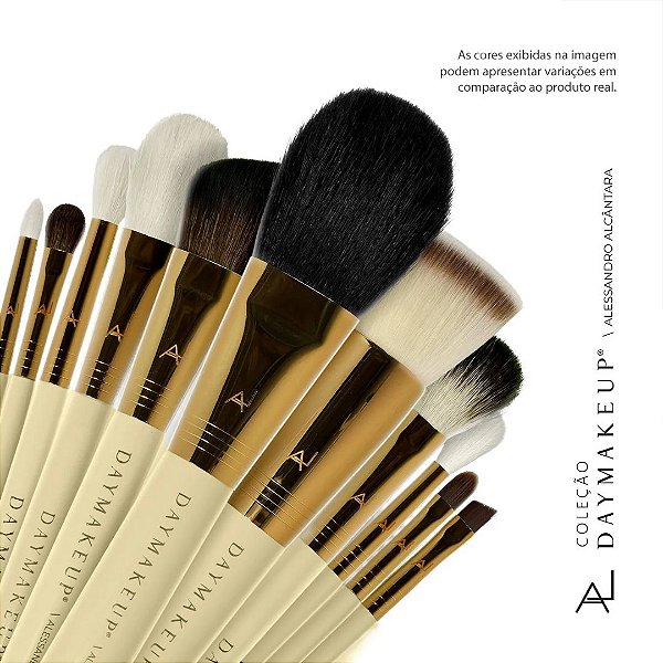 KIT PINCÉIS PARA MAQUIAGEM ALESSANDRO ALCANTARA - 11 PEÇAS - DAYMAKEUP