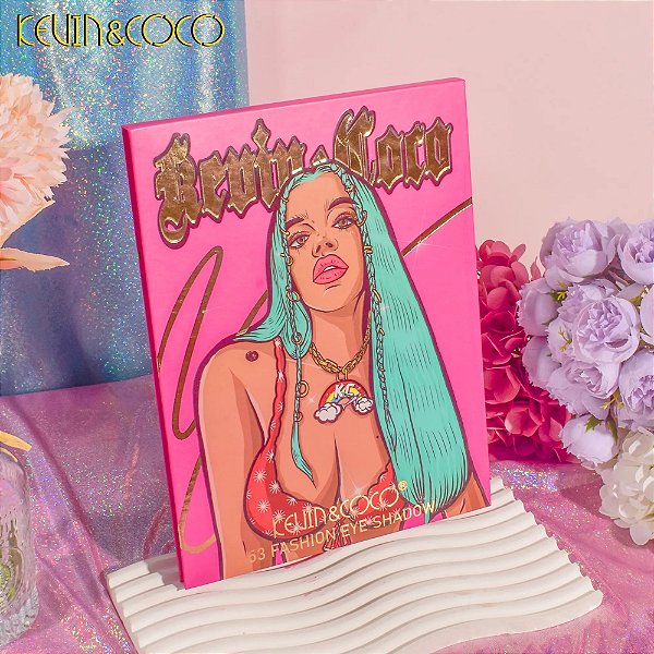 PALETA GREEN-HAIRED SINGER - 53 CORES - KEVIN & COCO