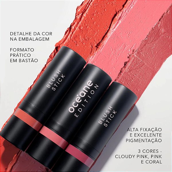 BLUSH EM BASTÃO - BLUSH STICK - 12g - OCÉANE EDITION