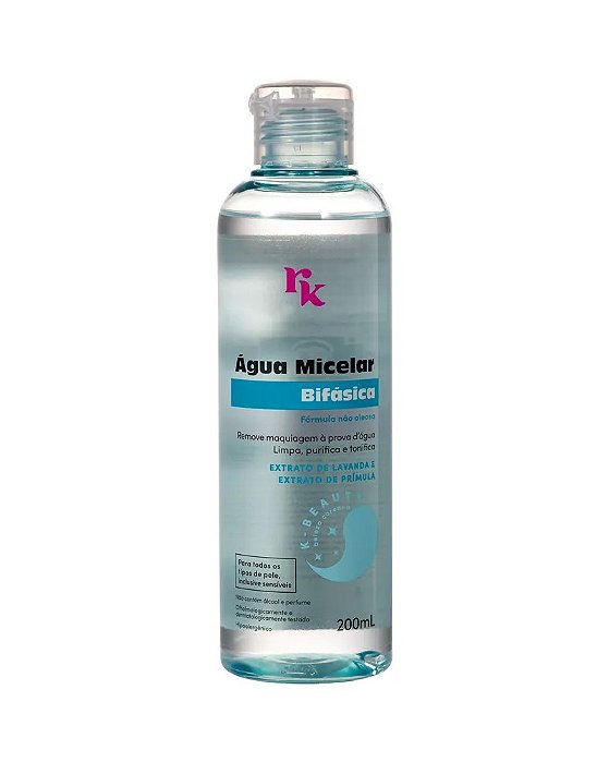 ÁGUA MICELAR BIFÁSICA - 200ml - RUBY KISSES