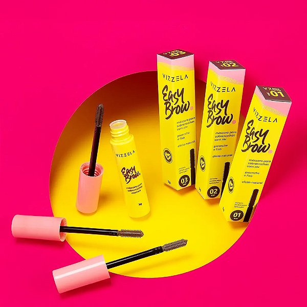 EASY BROW - MÁSCARA PARA SOBRANCELHAS COM COR - 3g - VIZZELA