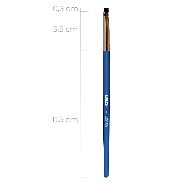 L28108 - PINCEL DE PRECISÃO TOPO RETO - LULLY MAKEUP