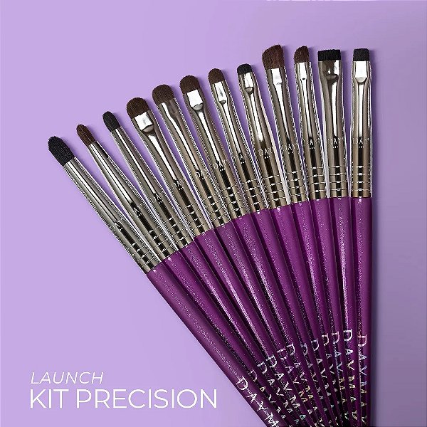 KIT PRECISION - 12 PINCÉIS DE PRECISÃO - DAYMAKEUP