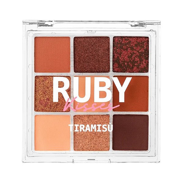 PALETA DE SOMBRAS SWEETS COLLECTION TIRAMISU - 9 CORES - RUBY KISSES