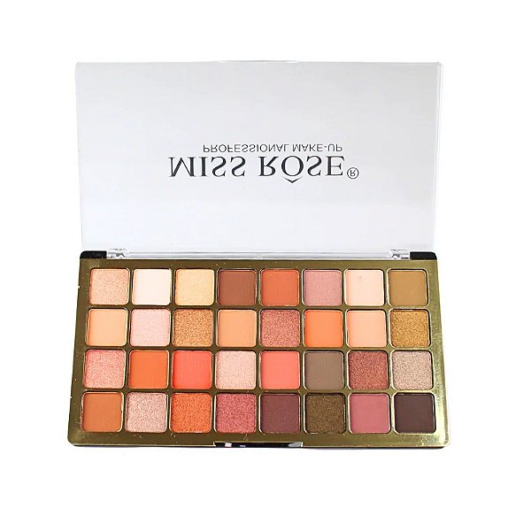 PALETA DE SOMBRAS NEUTRA - 32 CORES - MISS RÔSE