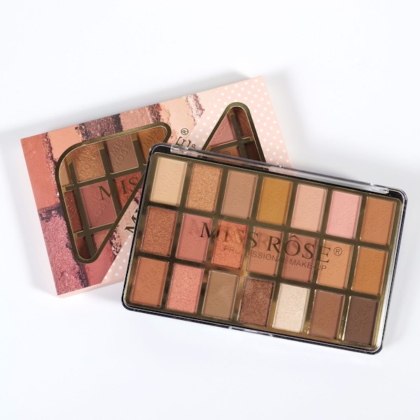 PALETA DE SOMBRAS NEUTROS TERROSOS - 21 CORES - MISS RÔSE