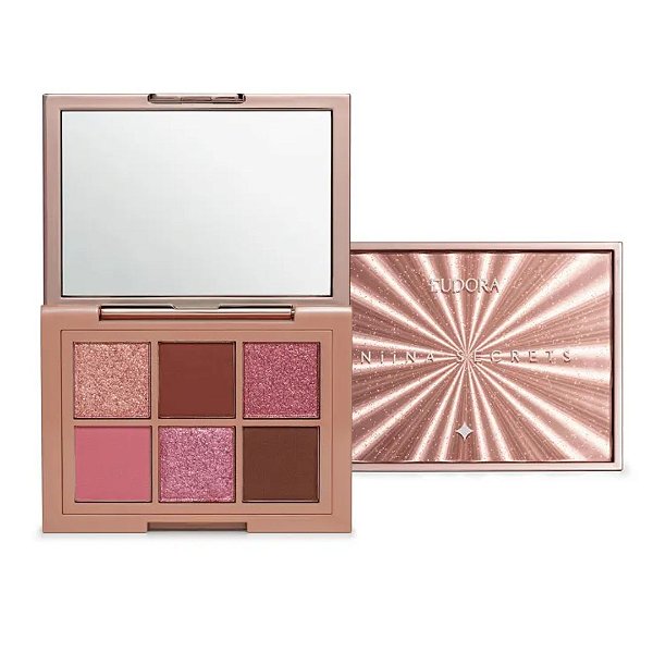 PALETTE DE SOMBRAS ROSÉ SHINE - 6 CORES - NIINA SECRETS by EUDORA