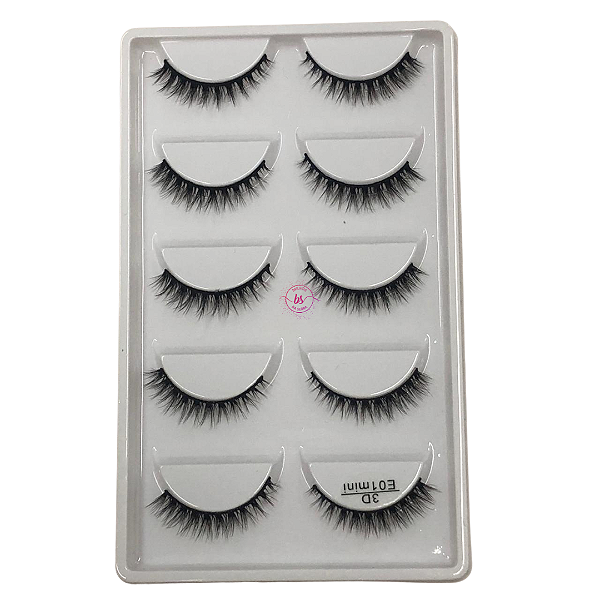 CARTELA DE CÍLIOS 3D - MODELO E01 MINI