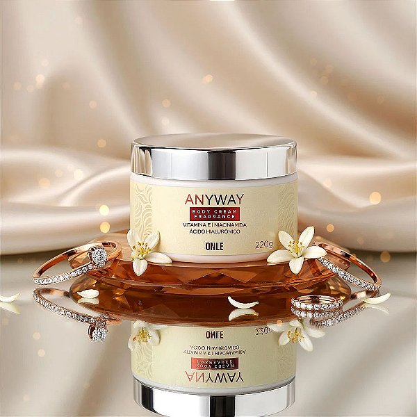 ANYWAY BODY CREAM FRAGRANCE - 220g - ONLE COSMÉTICOS