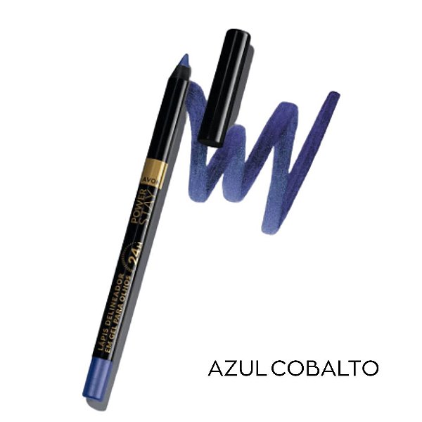 LÁPIS DELINEADOR EM GEL LONGA DURAÇÃO CINTILANTE - 1,2g - COLOR STAY - AVON