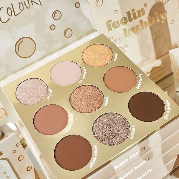 PALETA DE SOMBRAS FEELIN'BUBBLY - 09 CORES - COLOURPOP