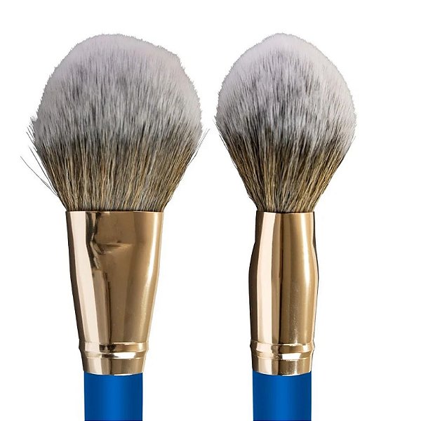 L28507- PINCEL PARA PÓ ACHATADO E LEVEMENTE CÔNICO - LULLY MAKEUP
