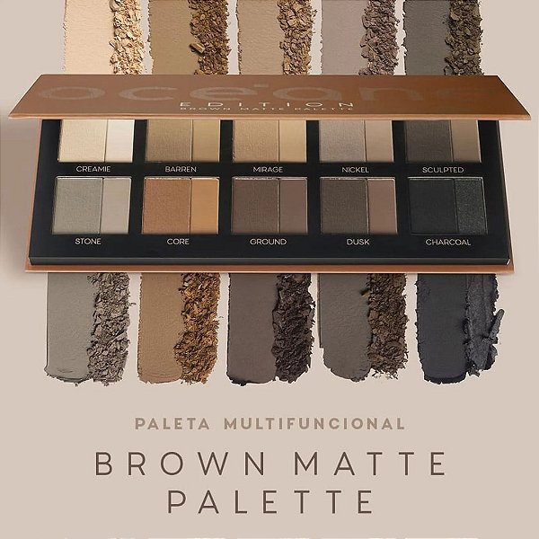 PALETA MULTIFUNCIONAL BROWN MATTE PALETTE - OCÉANE EDITION