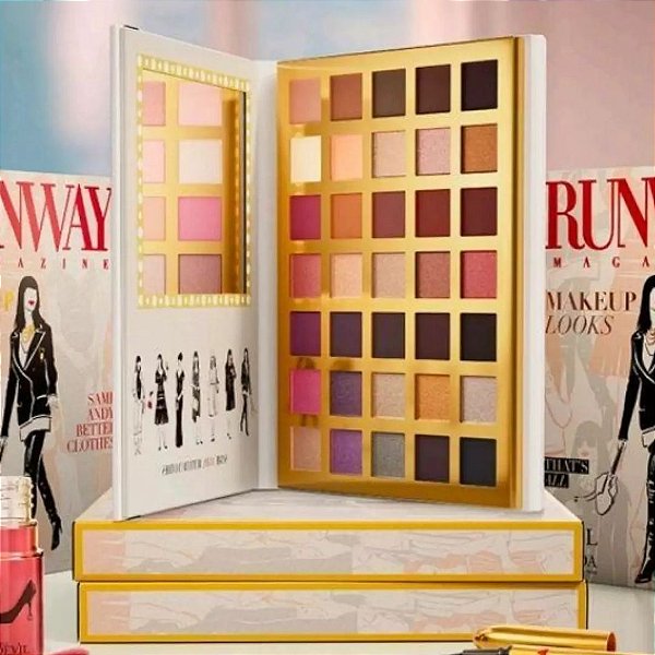 PALLETE DE SOMBRAS O DIABO VESTE PRADA 2 RUNWAY MAGAZINE - 35 CORES - EUDORA