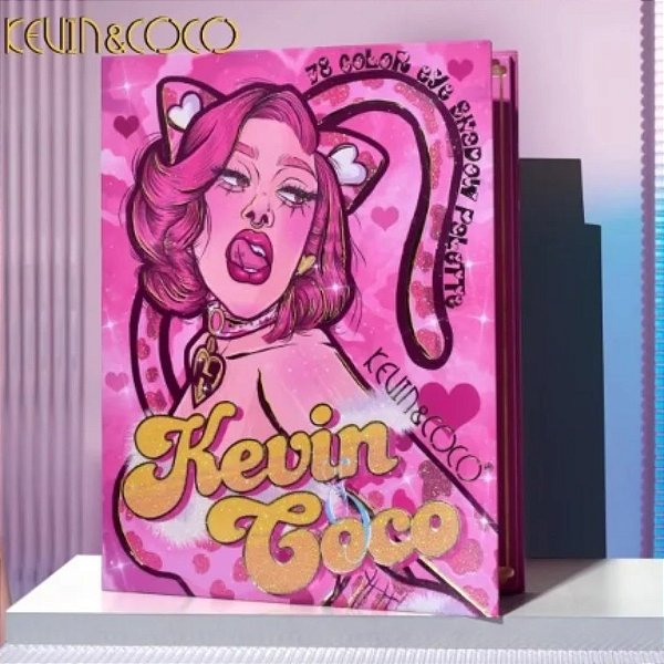 PALETA KITTY GLAM BOOK - 78 CORES - KEVIN & COCO
