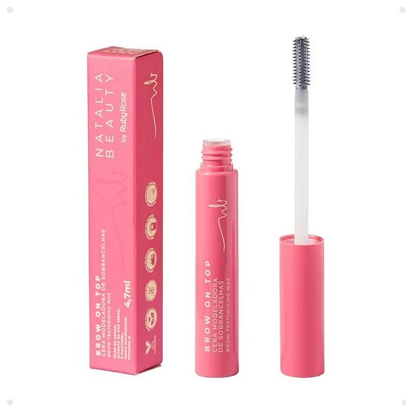 CERA MODELADORA DE SOBRANCELHAS BROW ON TOP NATALIA BEAUTY - 4,7ML - RUBY ROSE