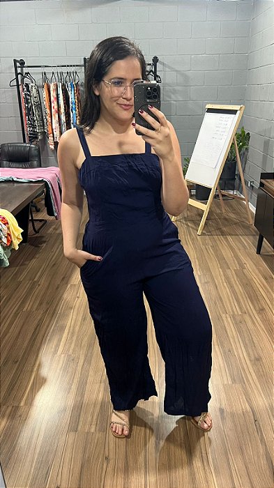 Macacão Elisa - Azul Escuro