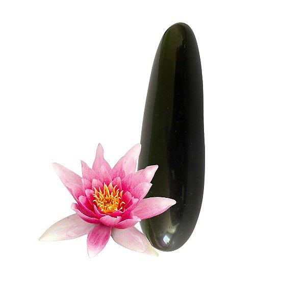 Falo de obsidiana negra 13 cm