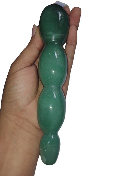 Dildo de quartzo verde 16 cm