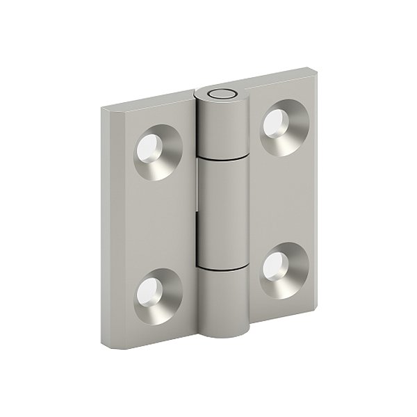 Dobradiça Plana 40x40 – Abertura 180° - Inox
