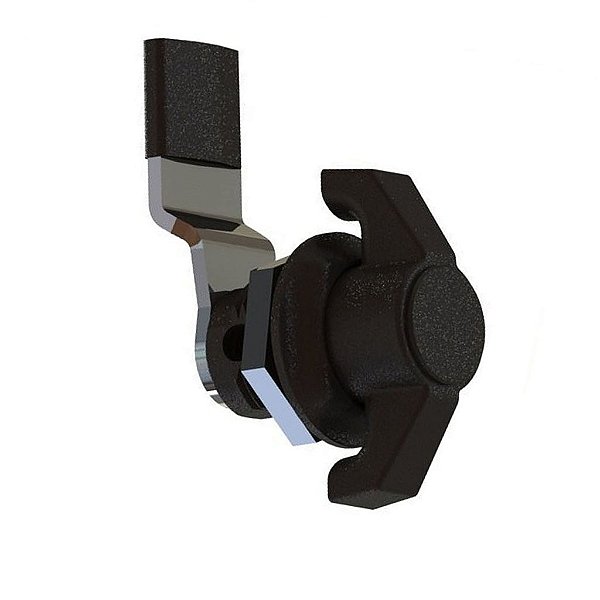 Fecho Maçaneta com Trava para Cadeado - Eixo Fixo