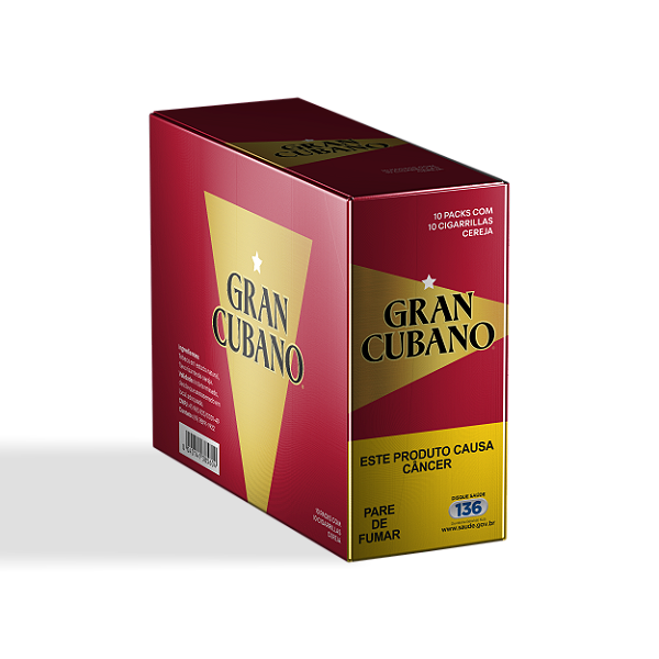Cigarrilha Gran Cubano Cereja c/10 maços