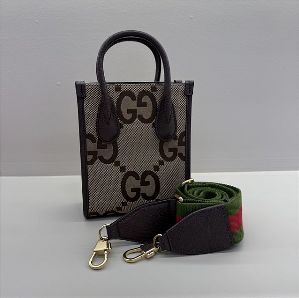 Bolsa Tote Mini Gucci Jumbo GG