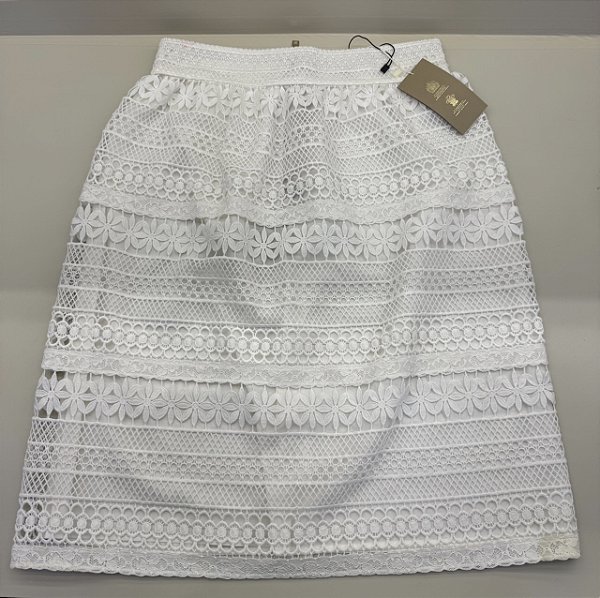 Saia rendada Burberry