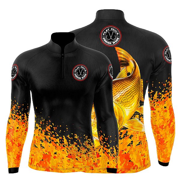 Camisa Play Pesca Dourado Adulto
