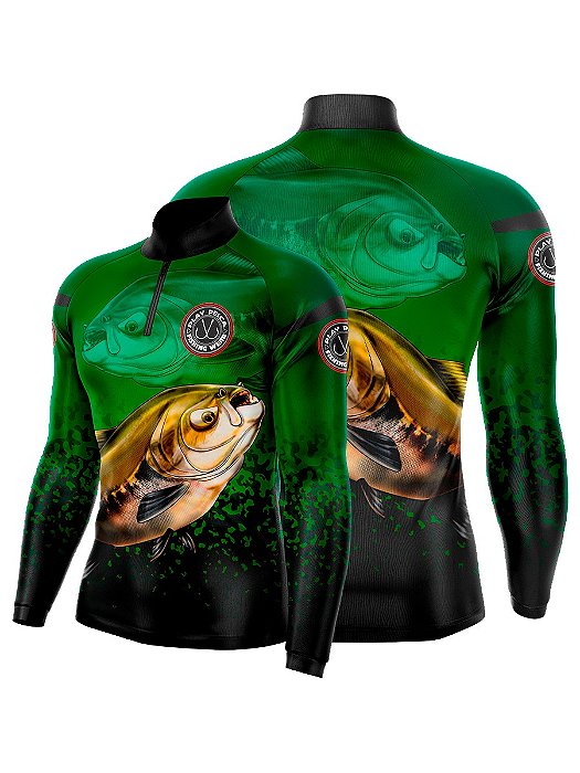 Camisa Play Pesca Tamba Verde Adulto