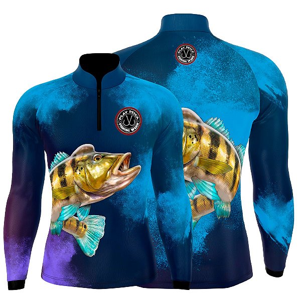 Camisa Play Pesca Tucunaré Cor 04 Adulto