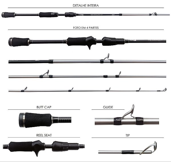 Vara Lumis Spirior XT Cast IM7 3 Partes