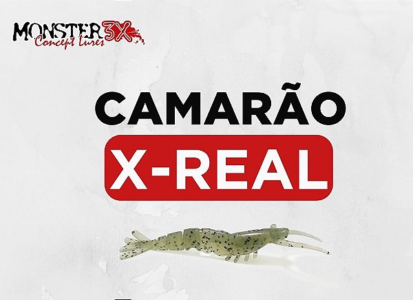 Isca Monster 3X Camarão X-Real 7cm