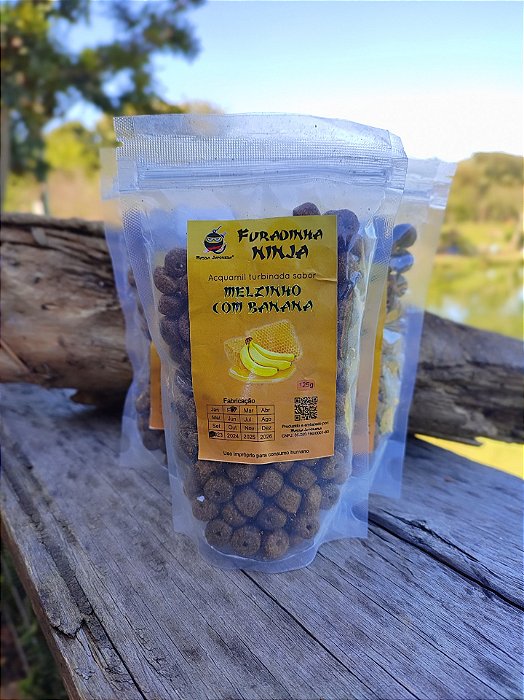 Ração Furadinha Ninja Melzinho com Banana 125g