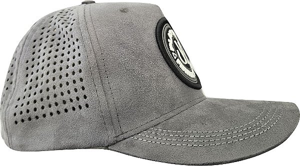 Boné Play Pesca Suede Cinza