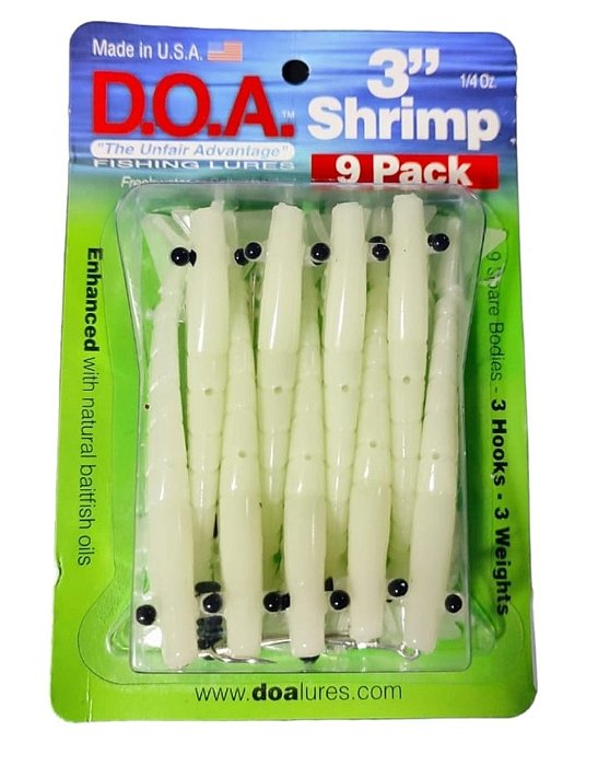 Isca D.O.A Camarão 3'' Shrimp Nite Glow