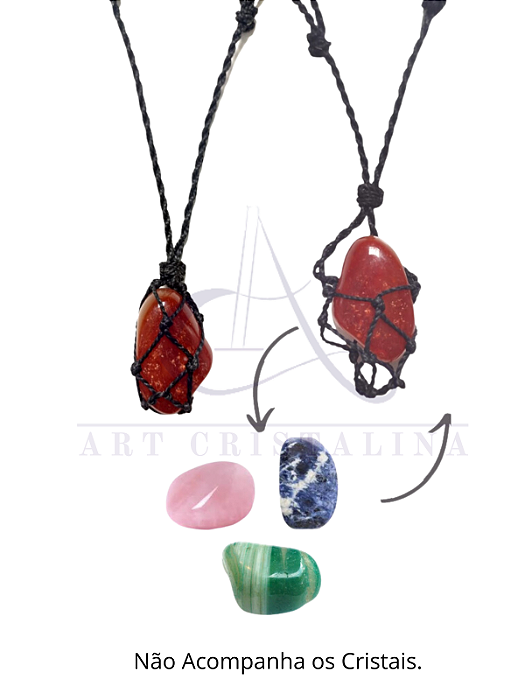 Redinha para Colar Hippie TROQUE DE PEDRA sempre que quiser