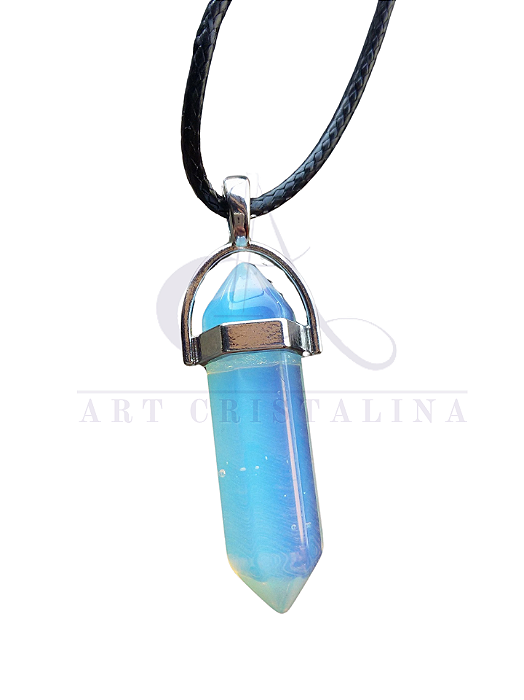 Colar Pedra da Lua hippie Opalina
