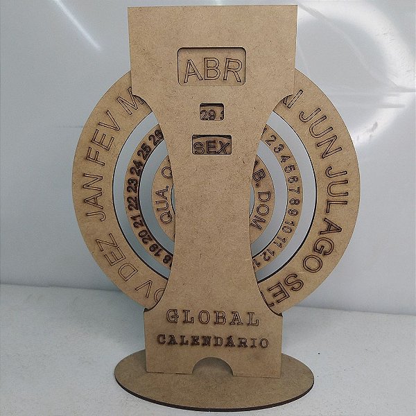 Calendário de mesa MDF