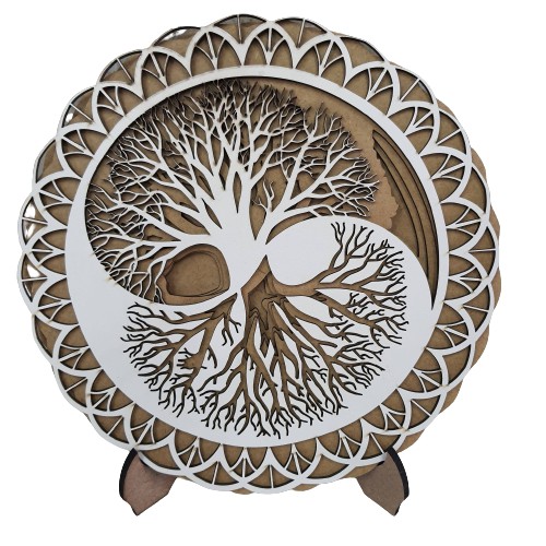 Mandala Arvore da Vida Yin Yng