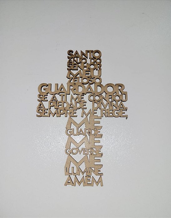 Cruz Santo Anjo do Senhor MDF