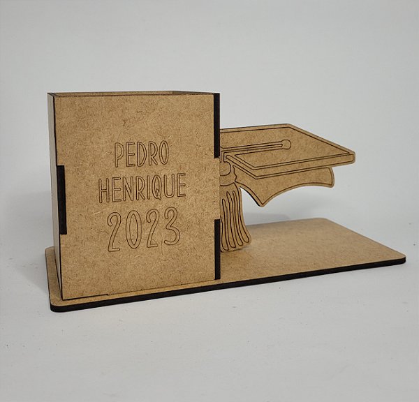 Porta Lápis Formatura Personalizado MDF