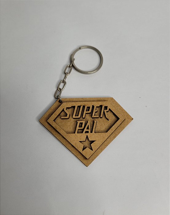 Chaveiro Super Pai MDF