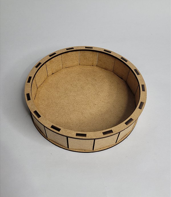 Caixa Redonda 14x3,5cm MDF