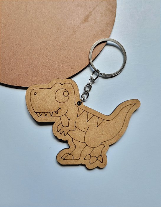 Chaveiro Dino MDF