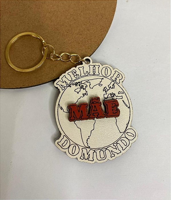 Chaveiro Melhor Mãe do Mundo MDF